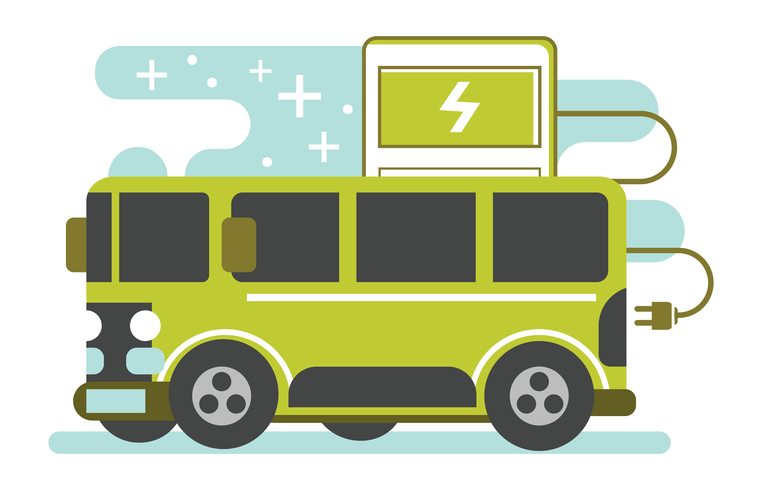 vector-electric-bus